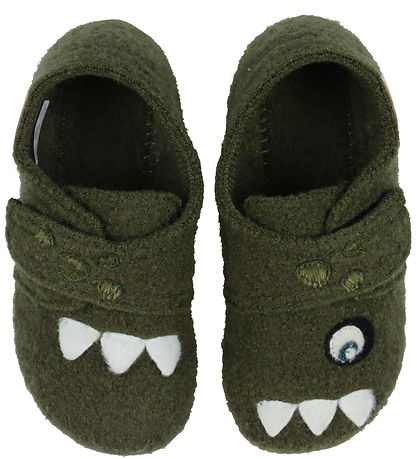Living Kitzbühel Slippers - Wool - Monster - Moss Living Kitzbühel Slippers - Wool - Monster - Moss