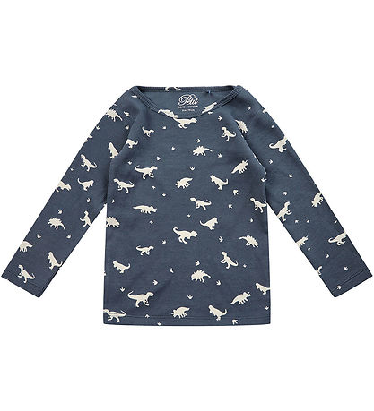 Petit by Sofie Schnoor Bluse - Rib - Navy m. Dinos