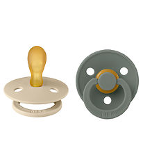 BIBS Colour Pacifiers - 2-Pack - Size 2 - Symmetrical - Vanilla/