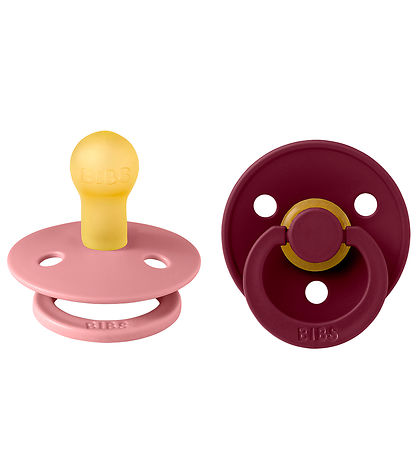 BIBS Colour Pacifiers - 2-Pack - Size 1 - Round - Dusty Pink/Cor BIBS Colour Pacifiers - 2-Pack - Size 1 - Round - Dusty Pink/Cor
