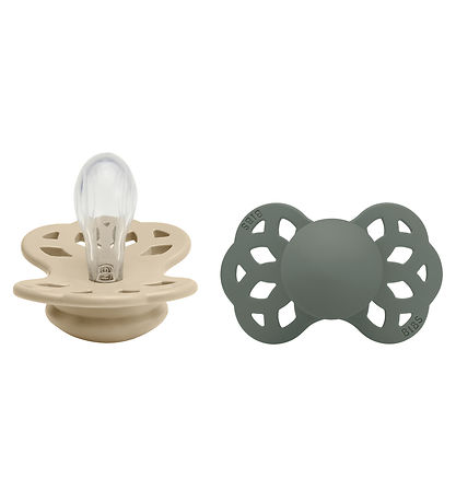 BIBS Infinity Pacifiers - 2-Pack - Size 1 - Symmetrical - Vanill