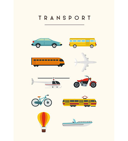Citatplakat Veggspjald - Barnaplakat - Ferðamáti - A3