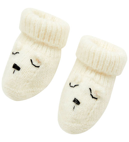 Bonton Booties - Knitted - Teddy - Cream