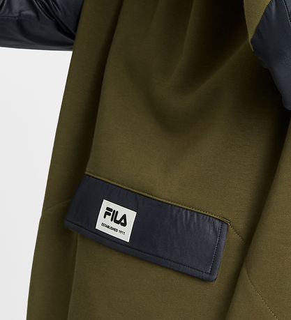 Fila Hoodie - Touba - Olive Night-Black
