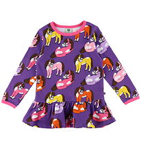 Småfolk Sweatshirt - Purple Heart w. Horses Småfolk Sweatshirt - Purple Heart w. Horses