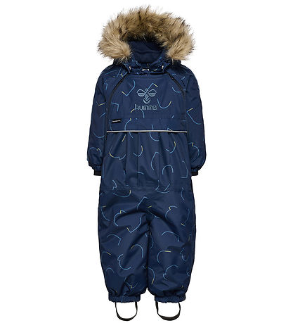 Combinaison de Ski Hummel - hmlLune Tex - Black Iris av. Imprimé Combinaison de Ski Hummel - hmlLune Tex - Black Iris av. Imprimé