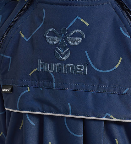 Combinaison de Ski Hummel - hmlLune Tex - Black Iris av. Imprimé Combinaison de Ski Hummel - hmlLune Tex - Black Iris av. Imprimé