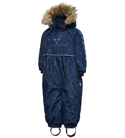 Combinaison de Ski Hummel - hmlLune Tex - Black Iris av. Imprimé Combinaison de Ski Hummel - hmlLune Tex - Black Iris av. Imprimé