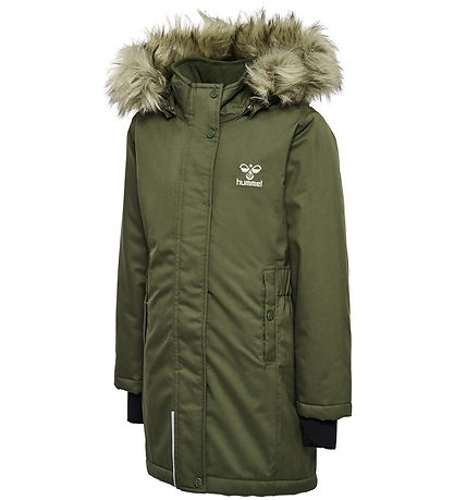 Hummel Vinterjakke - hmlAlma Tex - Olive Natt Hummel Vinterjakke - hmlAlma Tex - Olive Natt