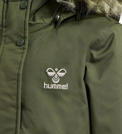Hummel Winter Coat - hmlAlma Tex - Olive Night