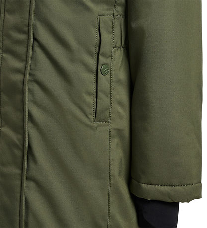 Hummel Vinterjakke - hmlAlma Tex - Olive Natt Hummel Vinterjakke - hmlAlma Tex - Olive Natt