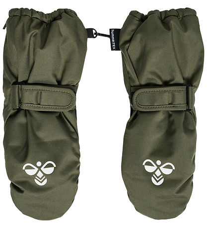 Hummel Mittens - hmlIglo Tex - Olive Night w. Zipper Hummel Mittens - hmlIglo Tex - Olive Night w. Zipper