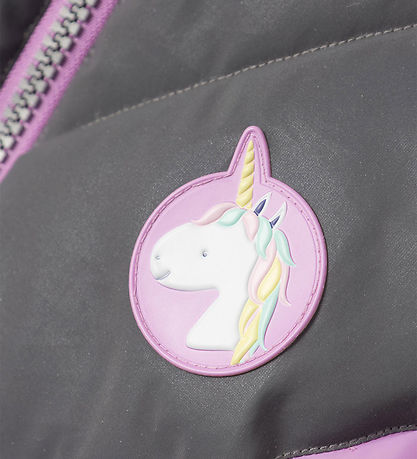 Name It Puffer Jacket - NmfMaren - Violet Tulle w. Unicorn