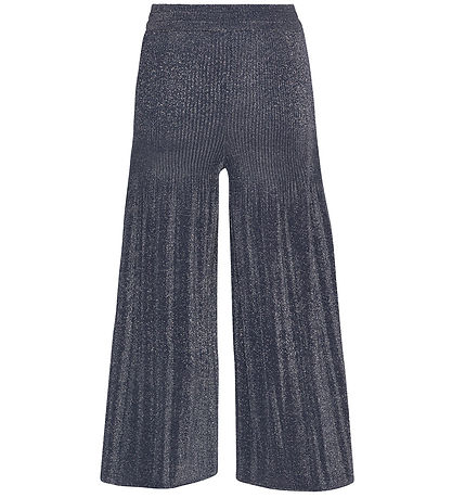 Molo Trousers - Pleated - Aldora - Navy Cloud