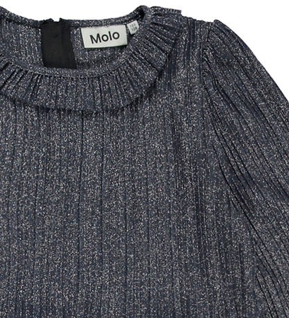 Molo Kjóll - Plíseruð - Coralia - Dökkblátt Ský