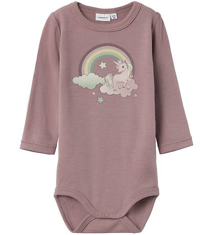 Name It Bodysuit l/s - NbfWillitus - Wool - Antler Name It Bodysuit l/s - NbfWillitus - Wool - Antler