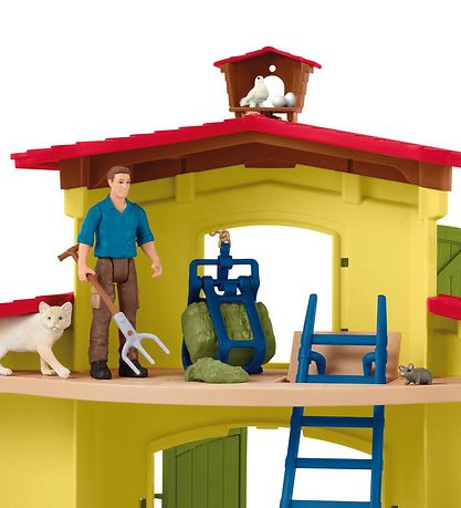 Schleich Farm World - 50x16x30 cm - Stor Bondgård 42605 - Gul