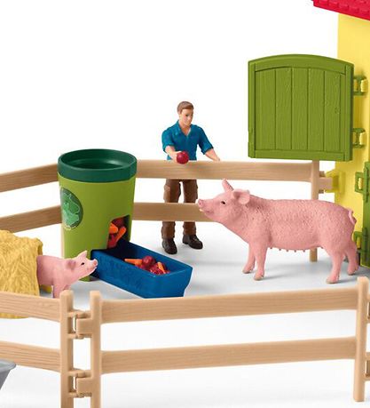 Schleich Farm World - 50x16x30 cm - Stor Bondgård 42605 - Gul