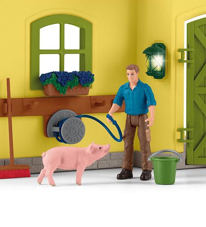 Schleich Farm World - 50x16x30 cm - Stor Bondgård 42605 - Gul
