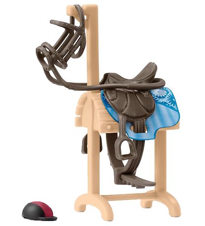 Schleich Horse Club - 10 cm - Saddle stand w. Saddle & Bridle 42 Schleich Horse Club - 10 cm - Saddle stand w. Saddle & Bridle 42