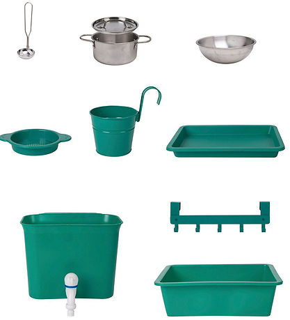 Hape Outdoor kitchen w. Accessories - Nature Fun Hape Outdoor kitchen w. Accessories - Nature Fun