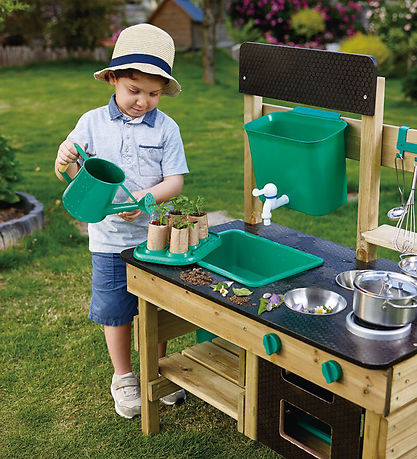 Hape Outdoor kitchen w. Accessories - Nature Fun Hape Outdoor kitchen w. Accessories - Nature Fun