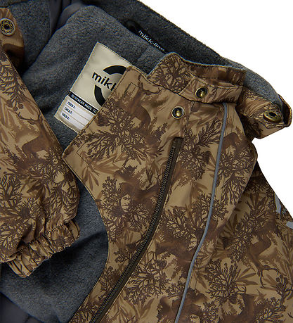 Mikk-Line Snowsuit - Recycled - Kelp w. Print