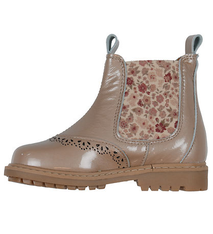 Wheat Boots - Champ - Beige w. Flowers