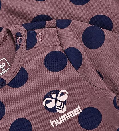 Hummel Bodysuit l/s - hmlDotty - Rose Brown