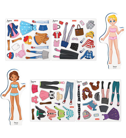 Poupées à habiller Quercetti - Mode magnétique - Meilleur Friend Poupées à habiller Quercetti - Mode magnétique - Meilleur Friend