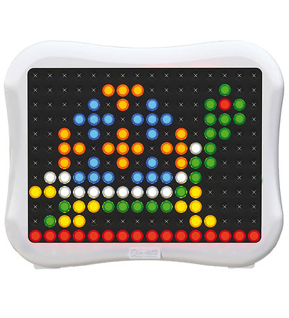 Quercetti 핀 모자이크 포함 LED 조명 - 페그 브라이트 - 122개 부품 - 1805