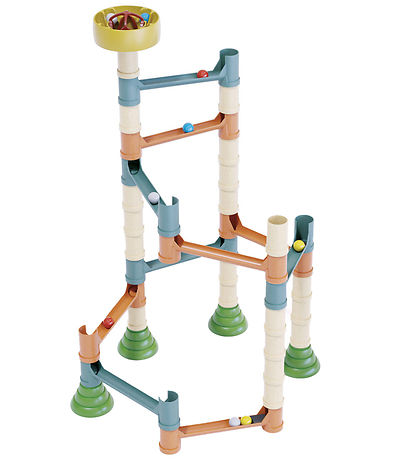 Quercetti Ball Track - Migoga Marble Run Playbio - 49 Parts - 86