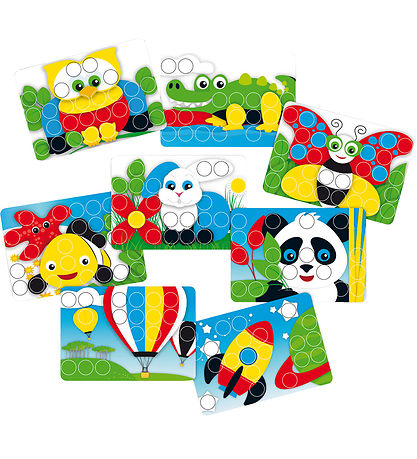 Quercetti Stick mosaic - Fantacolor Junior 3D - 58 Parts - 4210