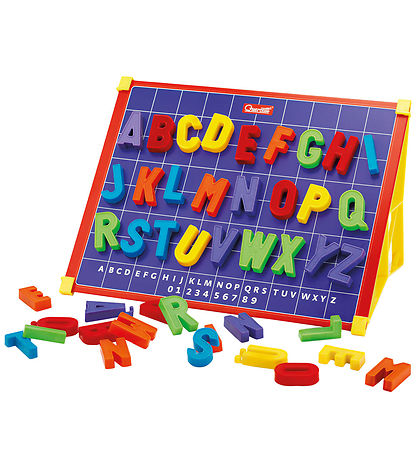 Quercetti Magnetic Board - Magenta ABC - 48 Parts - 05211