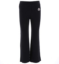 Moncler Trousers - Acrylic/Wool - Rib - Black Moncler Trousers - Acrylic/Wool - Rib - Black