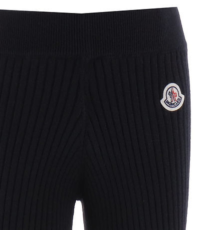 Moncler Trousers - Acrylic/Wool - Rib - Black Moncler Trousers - Acrylic/Wool - Rib - Black