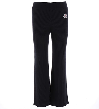 Moncler Trousers - Acrylic/Wool - Rib - Black Moncler Trousers - Acrylic/Wool - Rib - Black