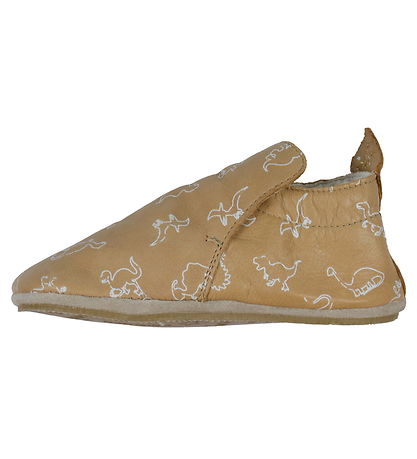 Naturino Krabbesko - Plumard - Lysebrun/Hvit m. Dinos Naturino Krabbesko - Plumard - Lysebrun/Hvit m. Dinos