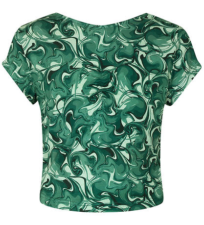 Rosemunde T-shirt - Cropped - Viscose - Eucalyptus Swirl Print Rosemunde T-shirt - Cropped - Viscose - Eucalyptus Swirl Print