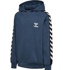 Hummel Hoodie - hmlTakao - Dark Denim Hummel Hoodie - hmlTakao - Dark Denim