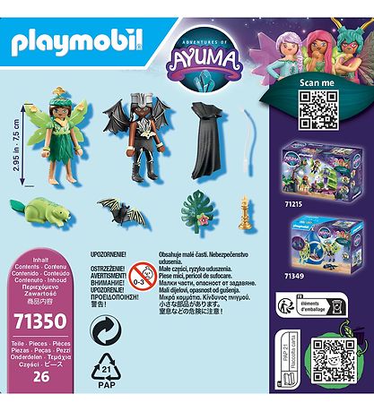 Playmobil Ayuma - Forest Fairy & Bat Fairy... - 71350 - 26 Parta
