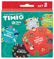 TIMIO Disc sett 2 - Barnesanger, Sjødyr, Tall, Former og Frukt