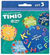 TIMIO platesett 3 - Eventyr, alfabetet, grønnsaker og tid