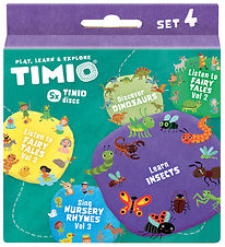 TIMIO Disc sett 4 - Barnesanger, Eventyr, Dinosaurer og Insekter