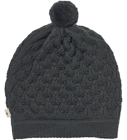 Bonnet Wheat - Laine - Tricoté - Ézel - Black Cola Bonnet Wheat - Laine - Tricoté - Ézel - Black Cola