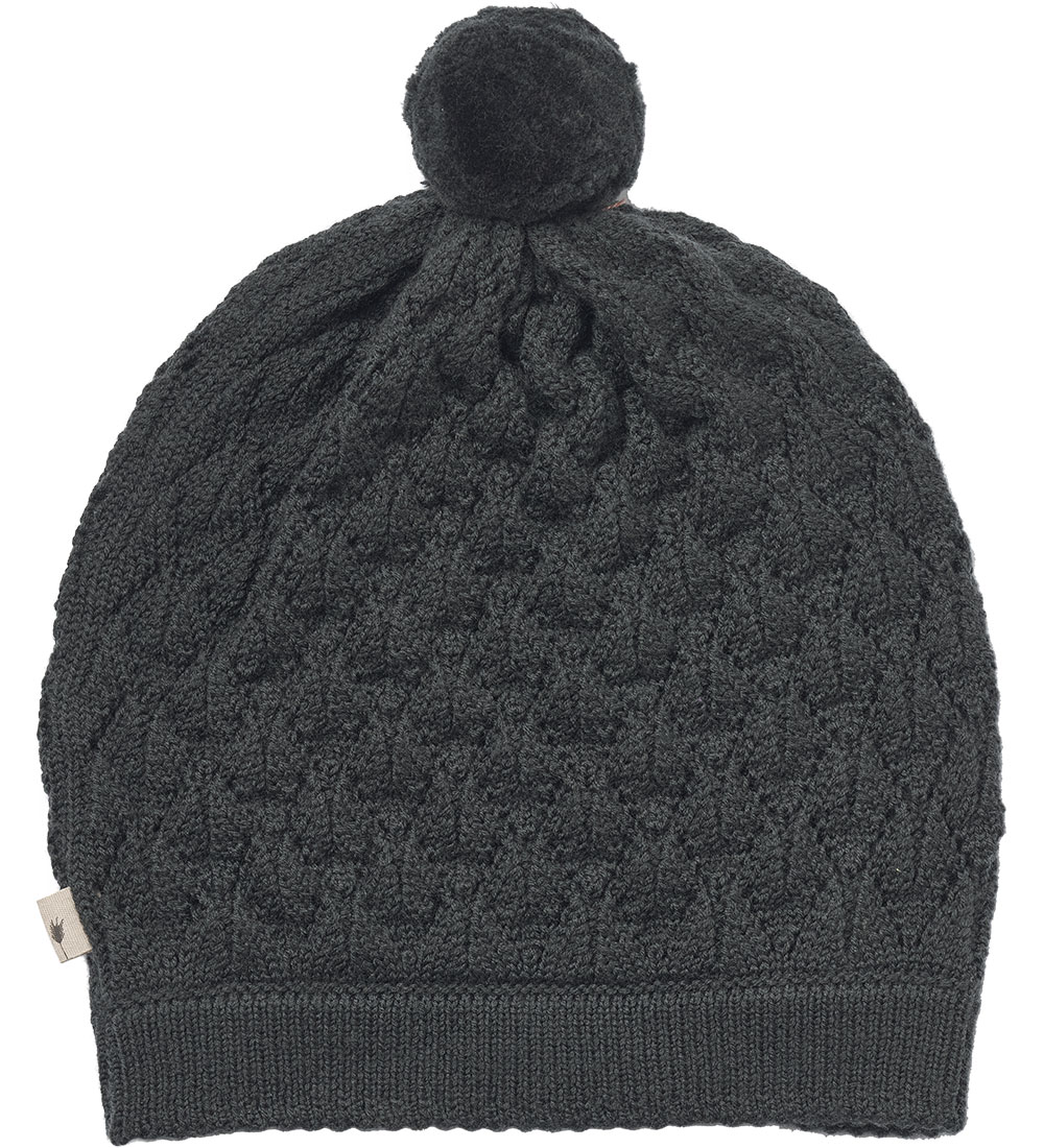 Wheat Mütze - Wolle - Strick - Esel - Black Cola - Wheat - 54-55 cm - Mützen