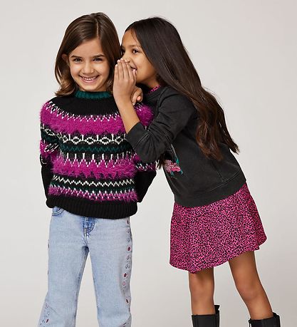 Kids Only Blouse - Knitted - KogBria - Black/Clover/Bayberry