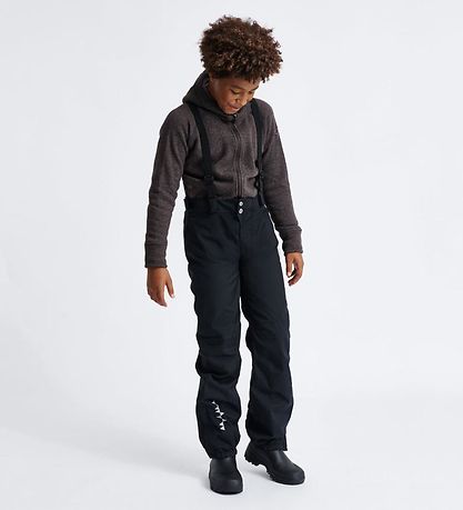 Isbjörn of Sweden Shell pants w. Suspenders - Hurricane - Black