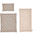 OYOY Doll Bedding w. Mattress - Leaf - Beige