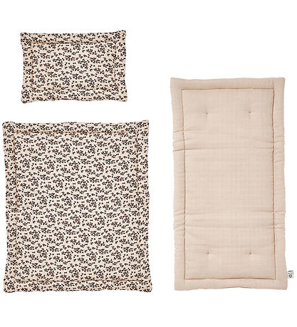 OYOY Doll Bedding w. Mattress - Leaf - Beige
